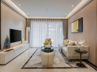 鸿景明园118平现代风装修案例