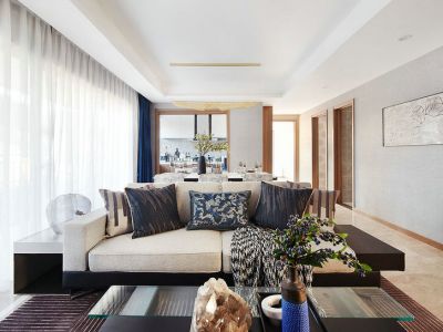 佳城地王国际113平现代风三居装修案例