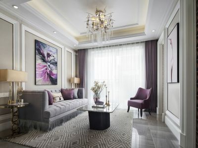 信昌桂海晴岚113平现代风装修案例