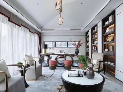 芳华里131平米中式三居装修案例