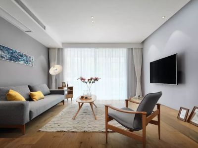 天保新城110平米北欧三居装修案例