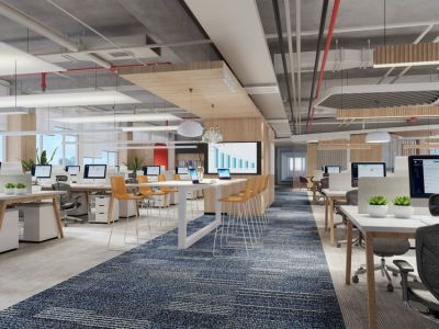 办公楼1800平现代风格装修案例