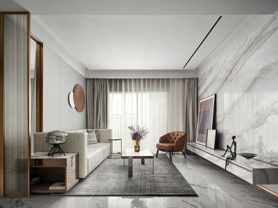 广汇汇悦城115平现代风装修案例