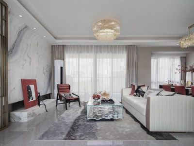 龙旺海悦湾112平现代风装修案例