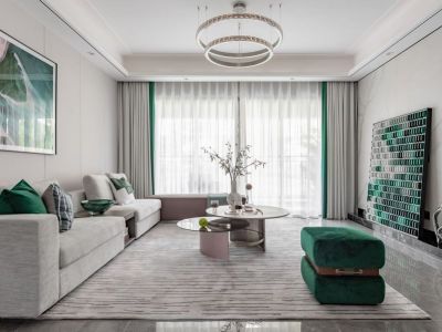 华骊茗城124平现代风装修案例