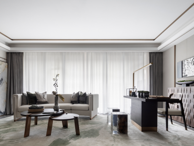 灵川碧桂园158平新中式风五居装修案例