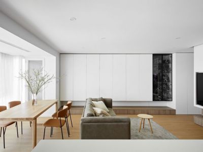 万达光屿湖100平简约风复式装修案例