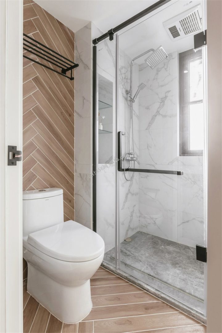 101平米日式风格卫生间三居室装修效果图