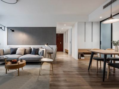 广益绿景逸苑88平现代二居装修案例