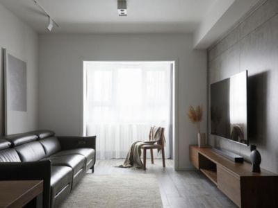 平昌康鹏·中央城邦现代风格80平米二居室装修案例