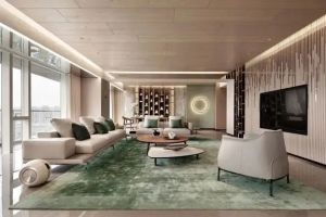 [大连德邦装饰]260平现代简约装修案例，全屋原木设计，自然舒适！