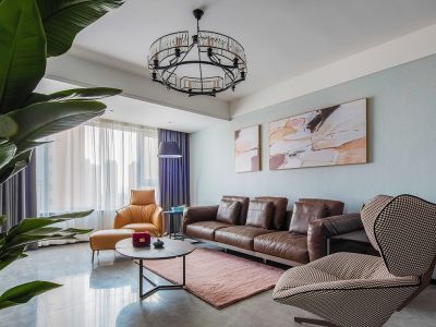 丰泰亲河苑115平米简约三居装修案例