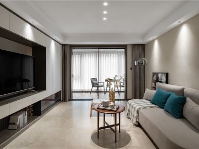 瑞麟轩137平米现代三居装修案例