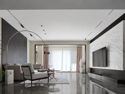 汉唐世家125平现代风格三居室装修案例