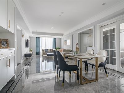 世贸广场117平米现代三居装修案例