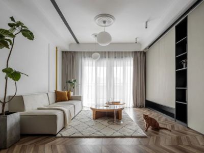 锦绣海湾城85平北欧风格三居室装修案例