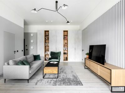 中山融创城112平北欧风格三居室装修案例