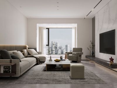 恒大御景165平现代风格跃层装修案例