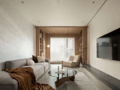 中荟城88平简约风格二居室装修案例