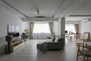 [达州名匠装饰]140㎡三室一厅装修案例，五口之家的幸福生活！