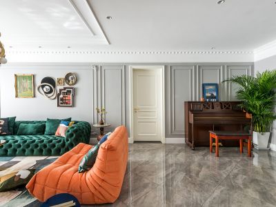 澳莱莲湖印象109㎡三居室北欧风格装修案例