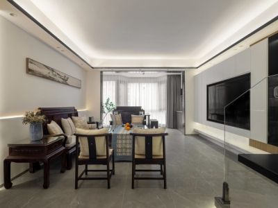 国力.江湾城混搭风格150平米四居室装修案例