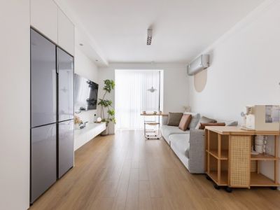 兴合·半山逸城现代风格93平米三居室装修案例