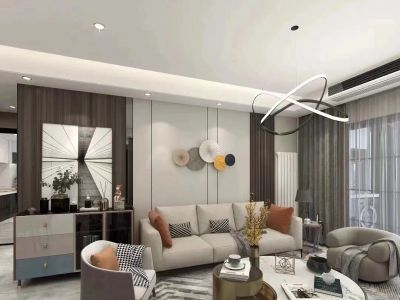 国盛首府北欧风格116平米三居室装修案例