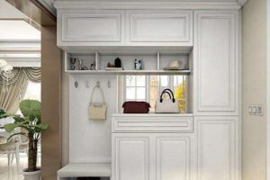 [威海城市人家装饰]进门鞋柜如何设计？