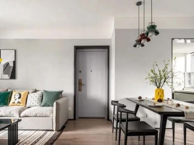 天誉誉府110㎡三居室现代风格装修案例