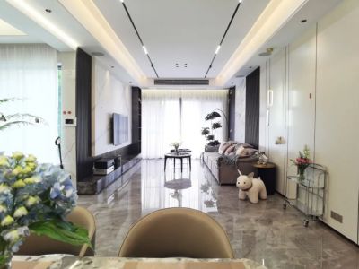 幸福城136平米现代简约三居室装修案例