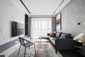 [达州岚庭装饰]100㎡现代简约装修案例，开放式设计空间感翻倍