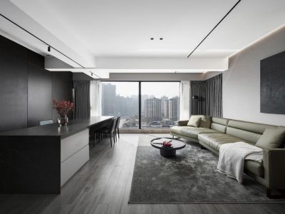 鼎龙湾142平现代风格四居室装修案例