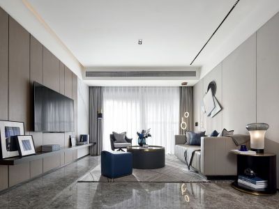 上宸云际118平现代风三居装修案例