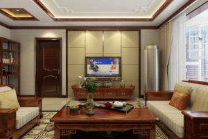 [重庆紫苹果装饰]中式客厅装修注意事项(附省钱技巧)