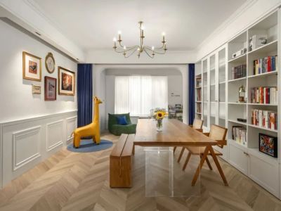 新城上坤樾山四季143㎡四居室美式风格装修案例