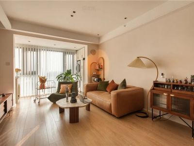 金利多荣耀城107㎡三居室复古风格装修案例