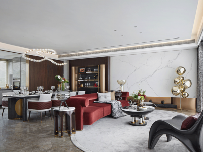 山前悦府380平混搭风别墅装修案例