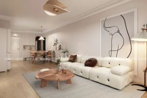 [菏泽城市人家装饰]设计案例 / 菏泽中心120㎡奶油风设计