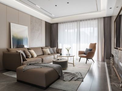 伴山雅集118平现代风复式装修案例