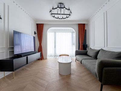 慧佳城88平法式简约风装修案例