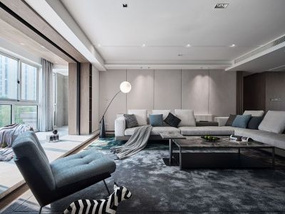 东方庭院桃花源240平现代风别墅装修案例