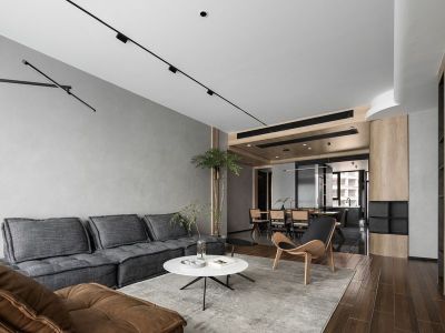 融创半岛壹号126平简约风平层装修案例