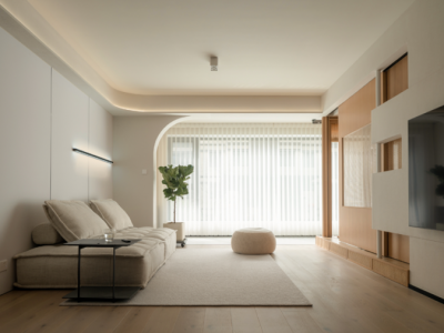 保利时代天珀135平简约风四居装修案例