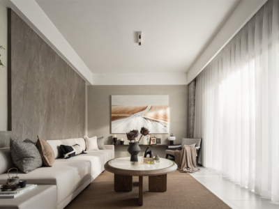 龙光天宸112平现代风三居装修案例