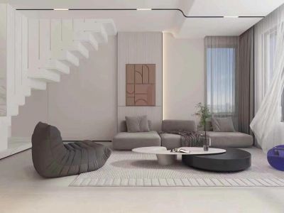 塘溪津门200平米简约风格五居室装修案例