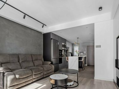 一新国际社区79㎡二居室现代风格装修案例