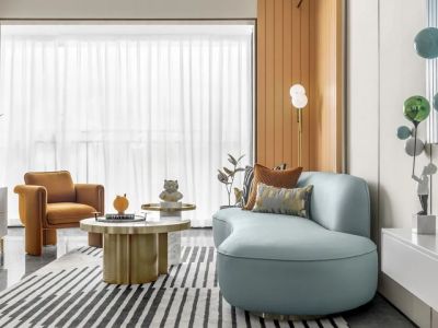 润德天悦城云贤园118平米轻奢三居装修案例