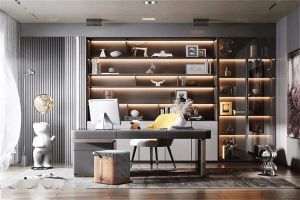 [北海金喜鹊装饰]装修书房，灯光如何布置设计