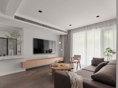 悠山美地125平现代简约风三居装修案例